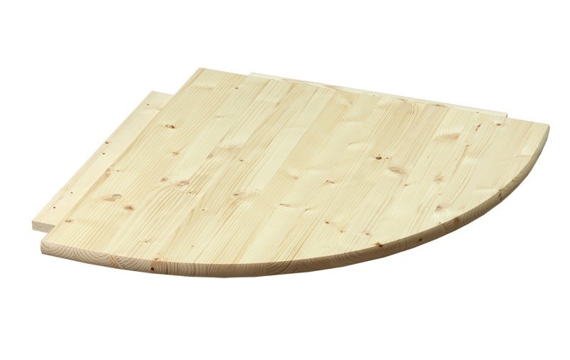 Dřevěný rohový díl k psacímu stolu Gazel.