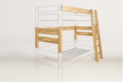 Dřevěný nábytek Gazel, spojovací díl k posteli Sendy buk